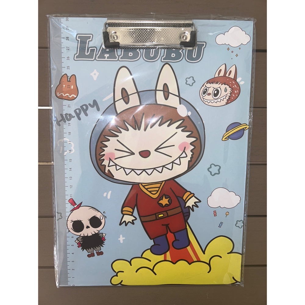 Labubu Clipboard Cute Cartoon Space Astronaut Design Fun Stationery